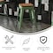 Flash Furniture 24" Green Metal Stool-Teak Poly Seat CH-31320-24-GN-PL2T-GG - alternate 8